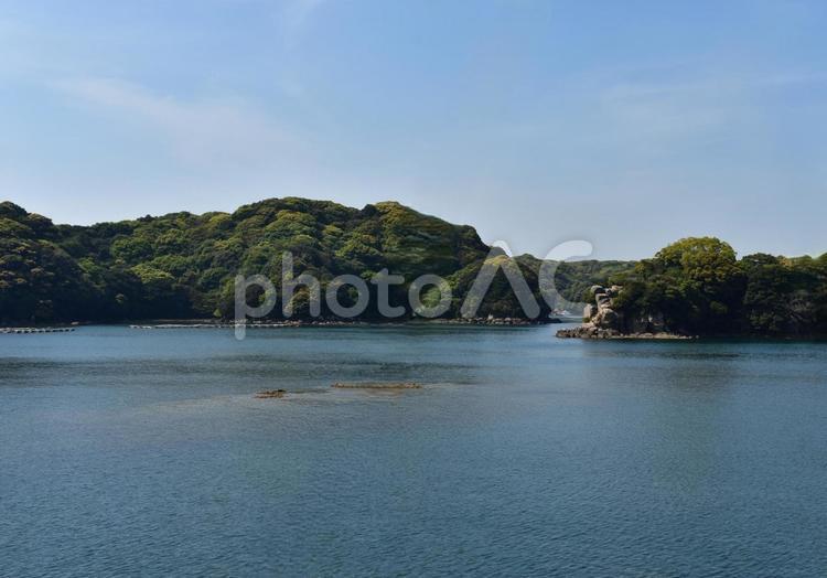 遊覧船からの九十九島の風景 観光地,九十九島パールシーリゾート,遊覧船の写真素材