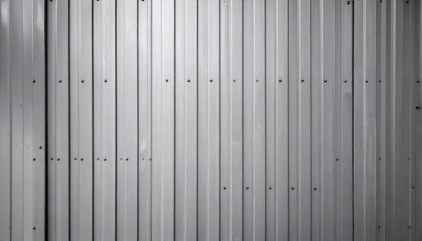 白い波板金属 外壁背景 白い波板金属 外壁背景の写真