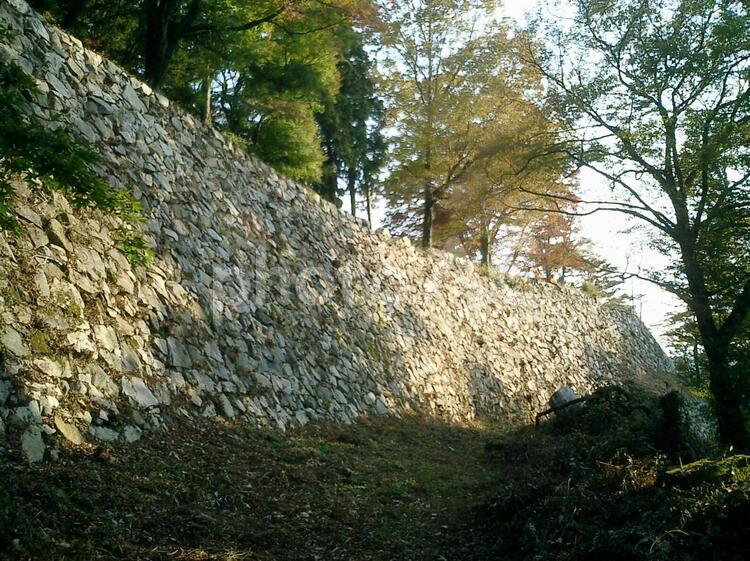 高取城の天守台石垣 高取城の写真素材