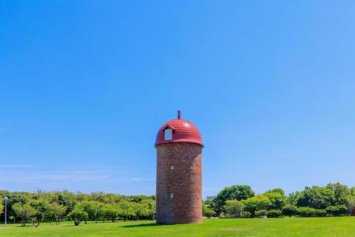 サイロと青空 サイロと青空 サイロ,青空,明治公園の写真素材