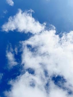 青空と雲の背景素材 青空と雲の背景素材の写真