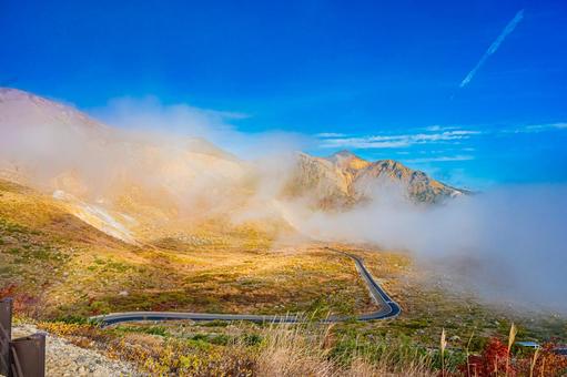 福島県　磐梯吾妻スカイラインの風景 磐梯吾妻スカイライン,福島,福島県の写真素材