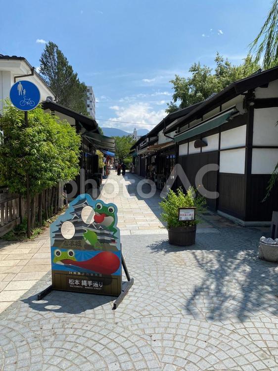 松本縄手通り商店街 長野県,松本市,縄手通りの写真素材