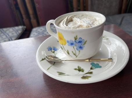 ウインナーコーヒー 純喫茶,カフェ,コーヒーの写真素材