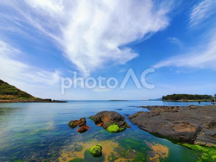 海と空① 海,空,雲の写真素材