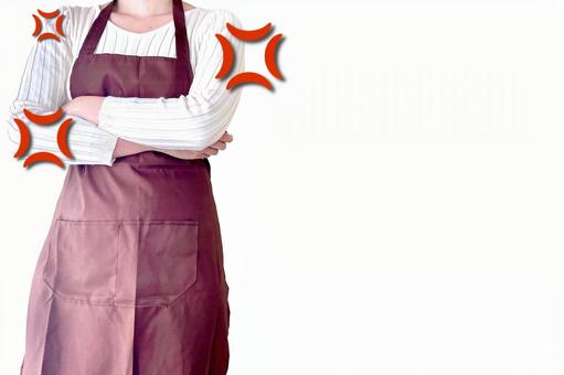 怒る主婦とムカムカマーク 怒る,女性,主婦の写真素材