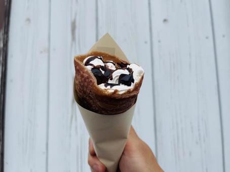 チョコクレープ チョコクレープ クレープ,チョコ,スイーツの写真素材