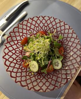 サラダ サラダ おいしい,ランチ,ご褒美の写真素材