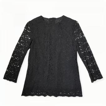 黒のレースブラウス ブラウス,レース,黒の写真素材