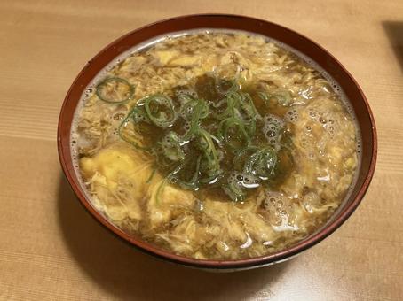 卵入り赤だし 赤だし,卵入り赤だし,寿司屋の写真素材