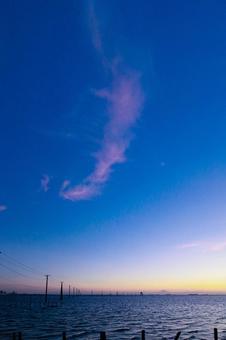 Underwater electric pole, JPG