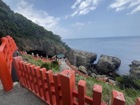 鵜戸神宮 建物,キレイ,宮崎の写真素材