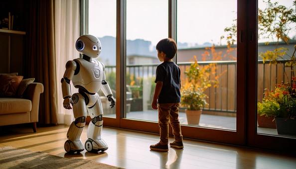 二足歩行のロボット 二足歩行のロボットの写真