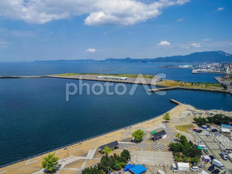 【青森県】青森市の風景 観光物産館アスパム,展望台,青森市の写真素材