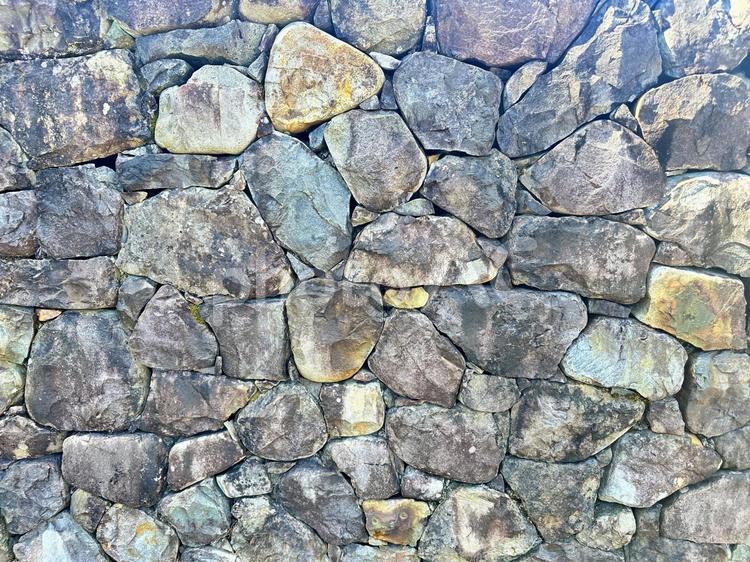石畳　石積み　いしつみ　構造物 背景,冷たい,石畳の写真素材