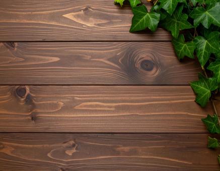 グリーンの背景素材（焦げ茶・右上）の写真