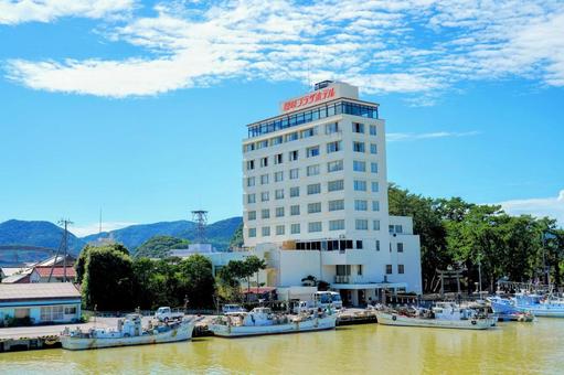 隠岐の島の西郷港 隠岐の島の西郷港 西郷港,西郷湾,隠岐の写真素材