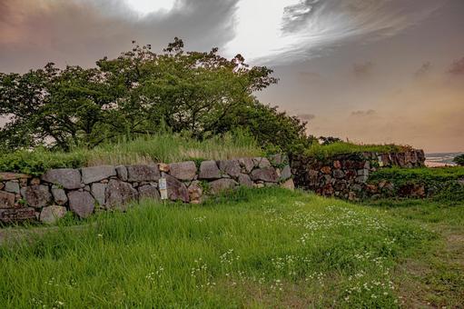 米子城 石垣 米子城 石垣の写真