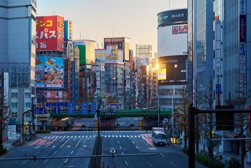 朝の高層ビル 新宿 東京 日本 朝の高層ビル 新宿 東京 日本 高層ビル,明け方,朝の写真素材