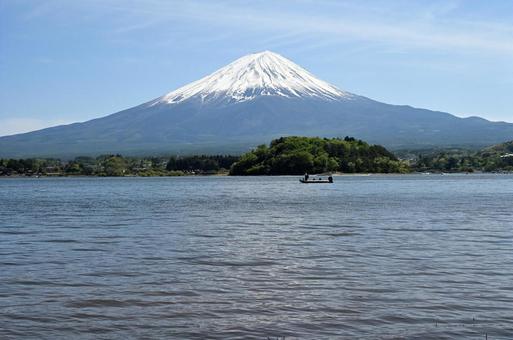 富士山と河口湖 富士山と河口湖の写真