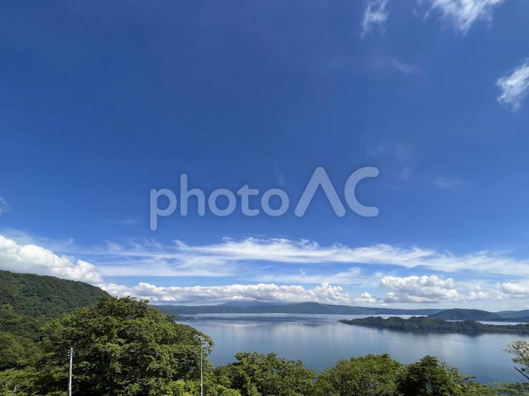 発荷峠展望台　十和田湖 発荷峠展望台,十和田湖,発荷峠の写真素材