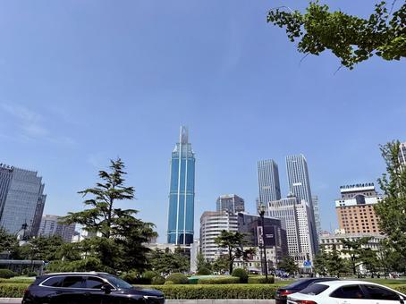 瀋陽のビル群 中国,瀋陽,海外の写真素材