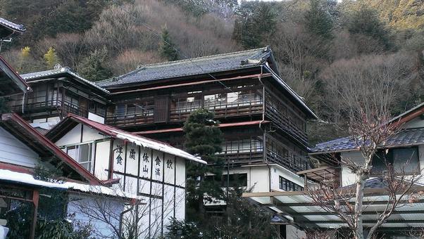 信州青木村田沢温泉旅館街 信州青木村田沢温泉旅館街 信州,青木村,田沢温泉の写真素材