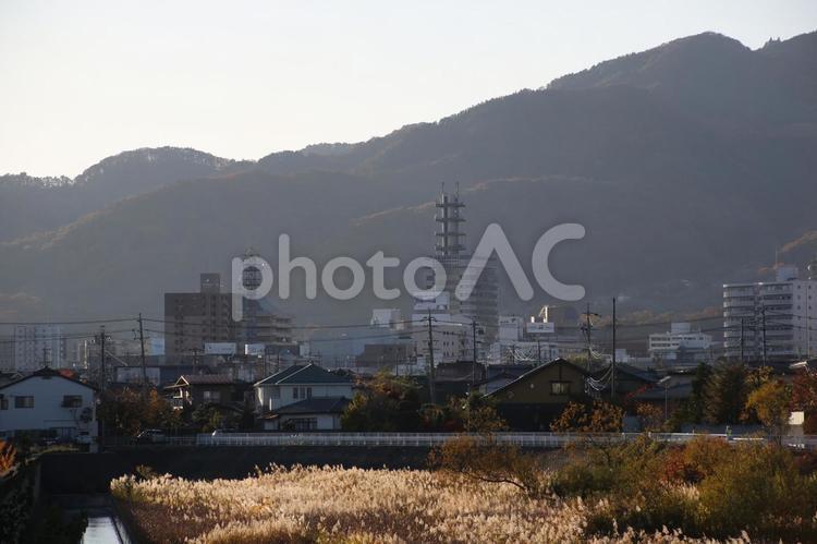 長野市の街並み 長野市,長野,住宅地の写真素材