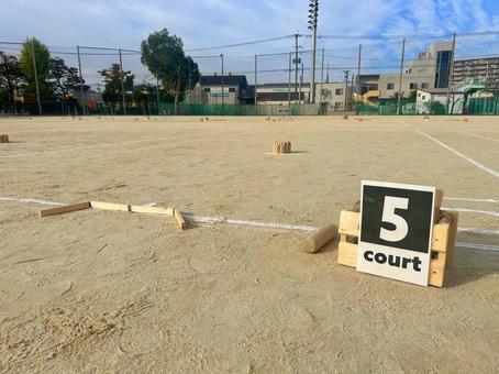 モルック大会のコート モルック,molkky,フィンランドの写真素材