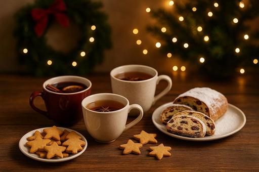 クリスマスティーセット&クッキー クリスマスティーセット&クッキーの写真