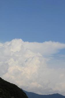 青空と白い雲 青空と白い雲の写真