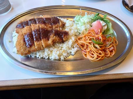 エスカロップ エスカロップ,ご当地グルメ,トンカツの写真素材