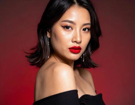 メイクアップブランド風ポートレート メイクアップブランド風ポートレートの写真