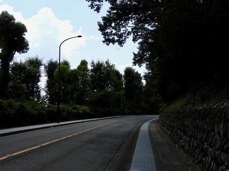 Photo, kinukake road, curve, the way, 