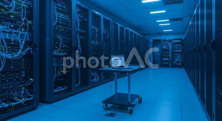 最新のAIデータセンターサーバールーム データサーバー,データセンター,サーバールームの写真素材