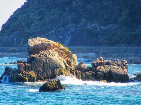 岩と海 岩と海の写真