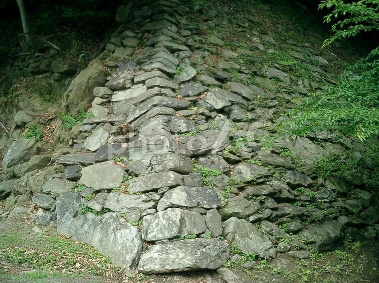 和歌山城本丸石垣 和歌山城の写真素材