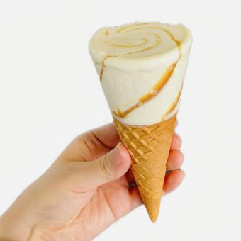 キャラメルぐるぐるアイスクリーム キャラメルぐるぐるアイスクリームの写真