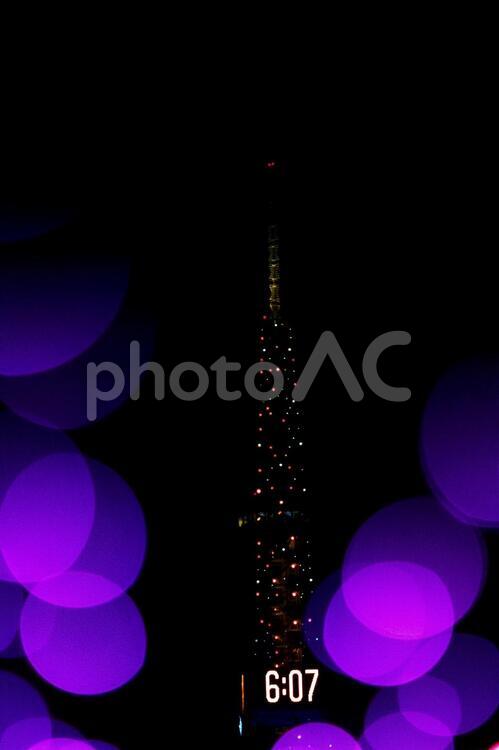 美しい札幌ホワイトイルミネーション かがやき,きらめき,こうせんの写真素材