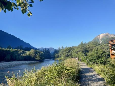上高地　自然 山,自然,風景の写真素材