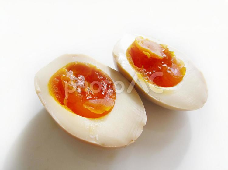 味付け半熟煮卵　0416 煮卵,卵,半熟卵の写真素材