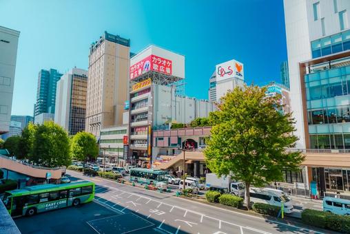 【宮城】仙台駅周辺の街並み 【宮城】仙台駅周辺の街並み 仙台,宮城,街並みの写真素材