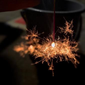 Photo, sparkler, hand held, fireworks, 