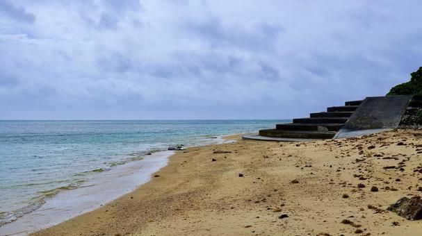 Gigahama and Wanahama beaches on Tsuken Island in Uruma City, Okinawa Prefecture, JPG