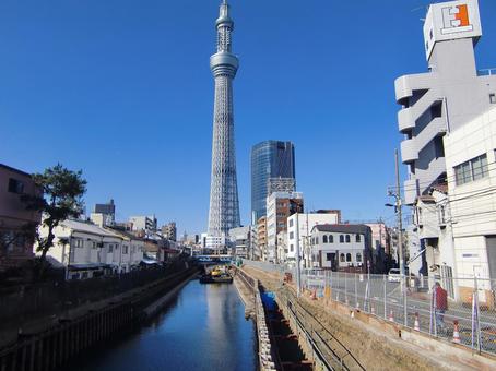 十二月の東京スカイツリー-5 十二月,冬,東京スカイツリーの写真素材