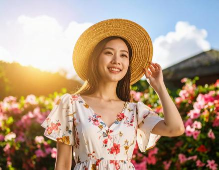 ハイビスカスと、真夏の彼女 ハイビスカスと、真夏の彼女の写真