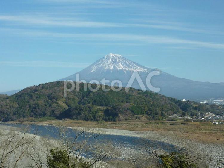 富士山が見える風景 富士山,富士,ふじさんの写真素材