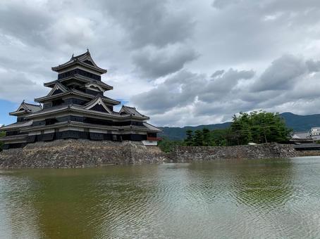 松本城 松本城 長野,城,松本の写真素材