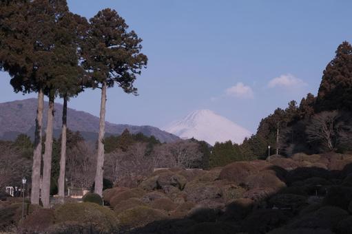 美しい山と富士山 美しい山と富士山の写真