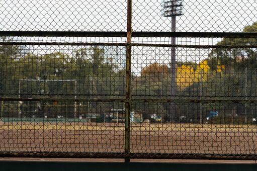 野球場　フェンス 野球場,フェンス,グラウンドの写真素材